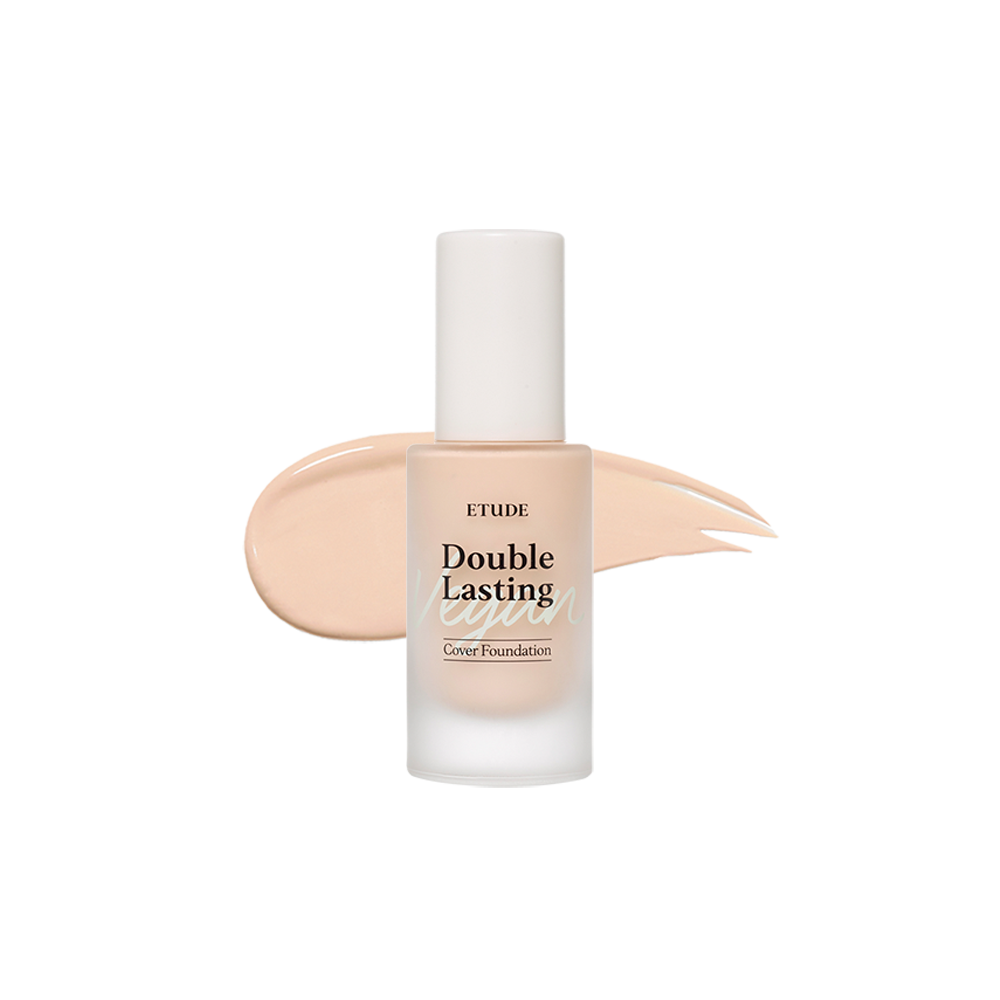 ETUDE HOUSE - Double Lasting Vegan Cover Foundation No.19N1 Light Beige - 30g