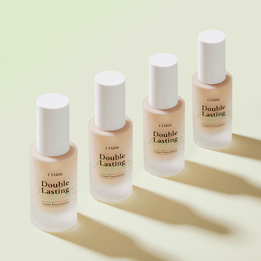 ETUDE HOUSE - Double Lasting Vegan Cover Foundation No.19N1 Light Beige - 30g
