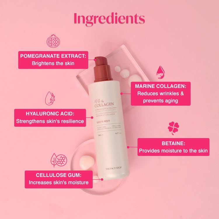 THE FACE SHOP - Pomegranate And Collagen Volume Lifting Emulsion - 140ml