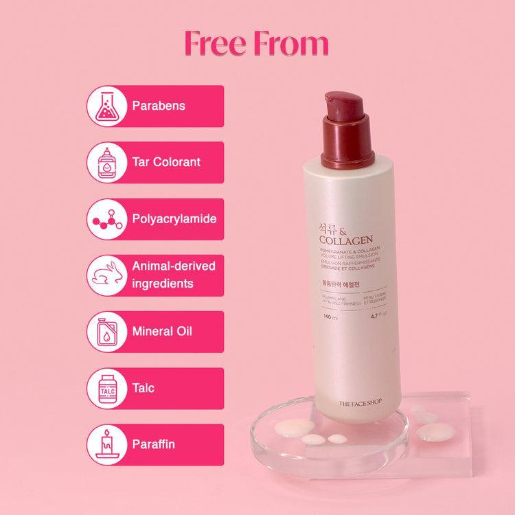 THE FACE SHOP - Pomegranate And Collagen Volume Lifting Emulsion - 140ml