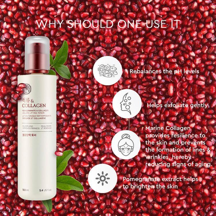 THE FACE SHOP - Pomegranate And Collagen Volume Lifting Toner - 160ml