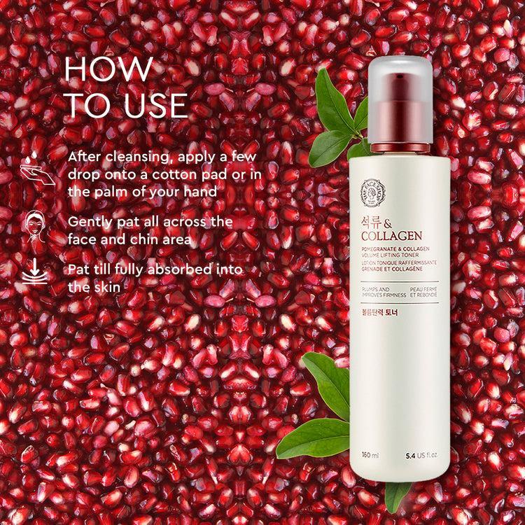 THE FACE SHOP - Pomegranate And Collagen Volume Lifting Toner - 160ml