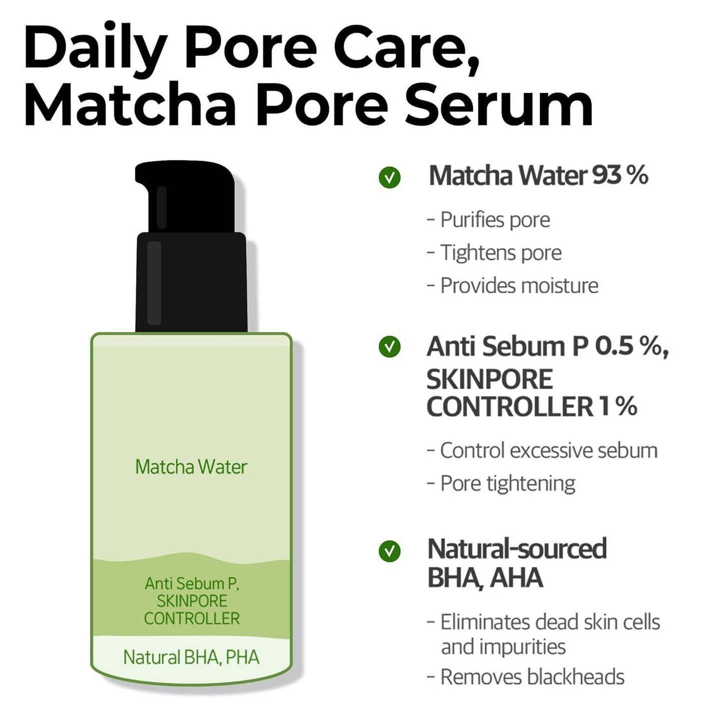 SOME BY MI - Super Matcha Pore Tightening Serum - 50ml