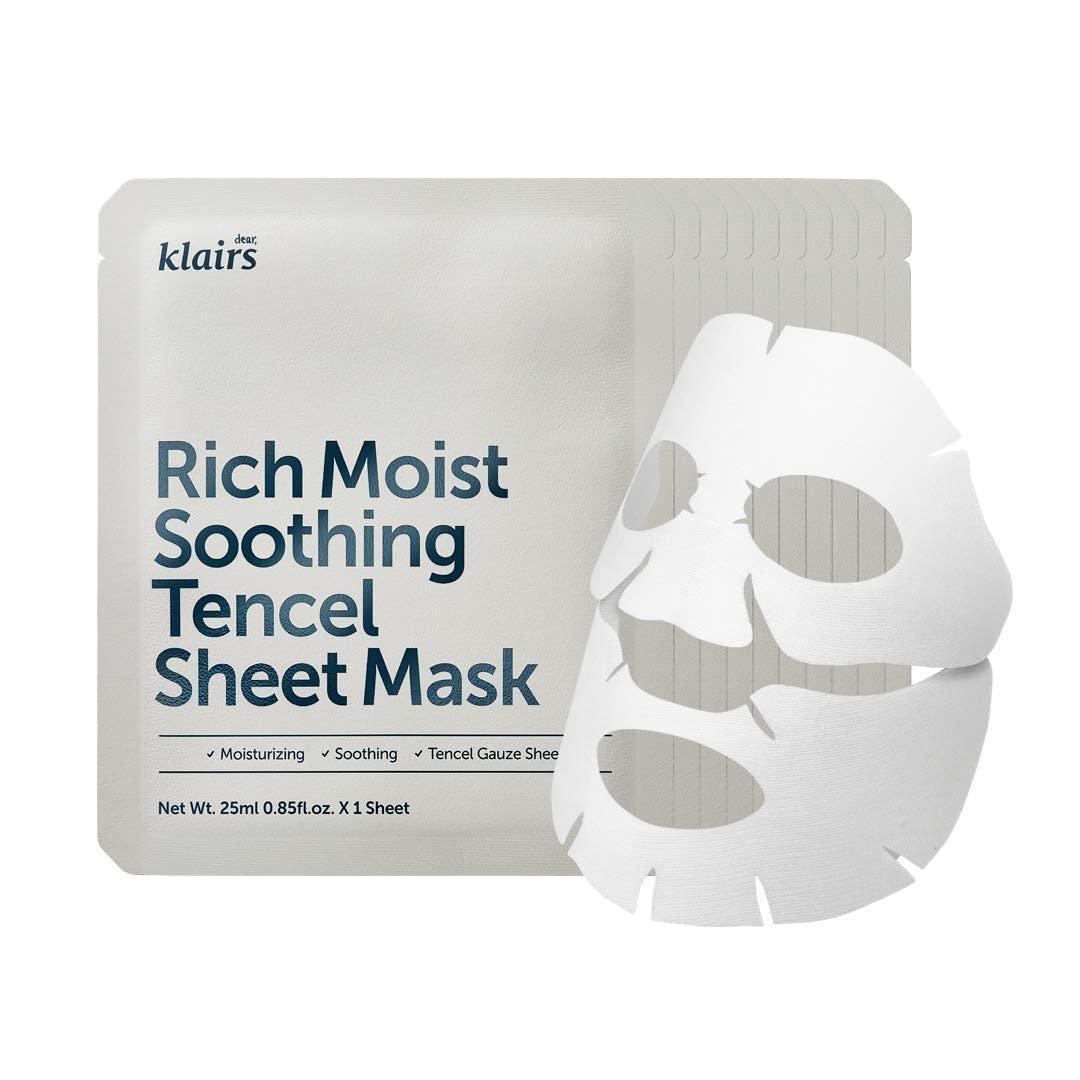 KLAIRS - Rich Moist Soothing Tencel Sheet Mask 10pcs - 25ml