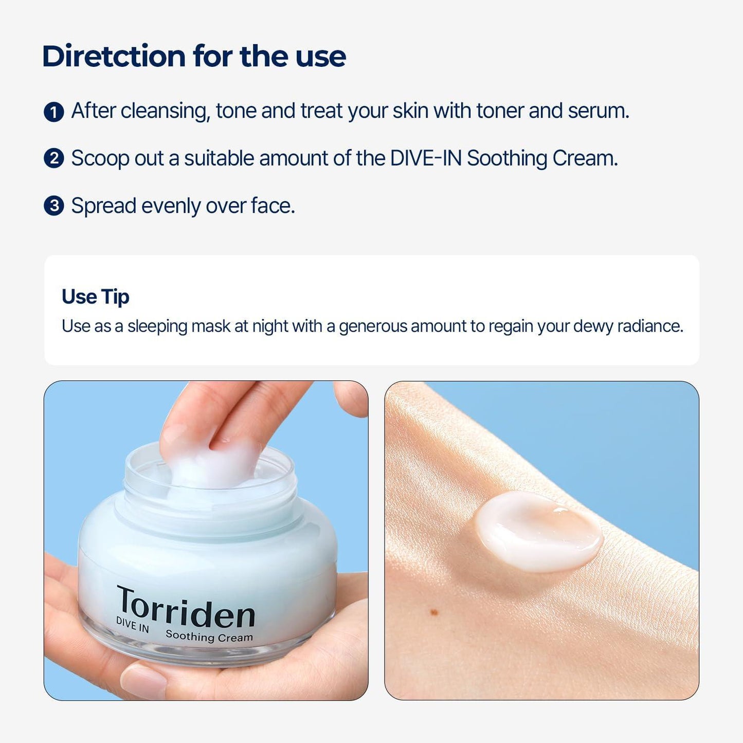 TORRIDEN - Dive In Low Molecular Hyaluronic Acid Soothing Cream - 100ml