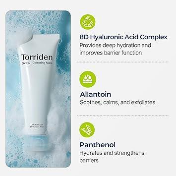 TORRIDEN - Dive In Low Molecular Hyaluronic Acid Cleansing Foam - 150ml