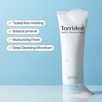 TORRIDEN - Dive In Low Molecular Hyaluronic Acid Cleansing Foam - 150ml