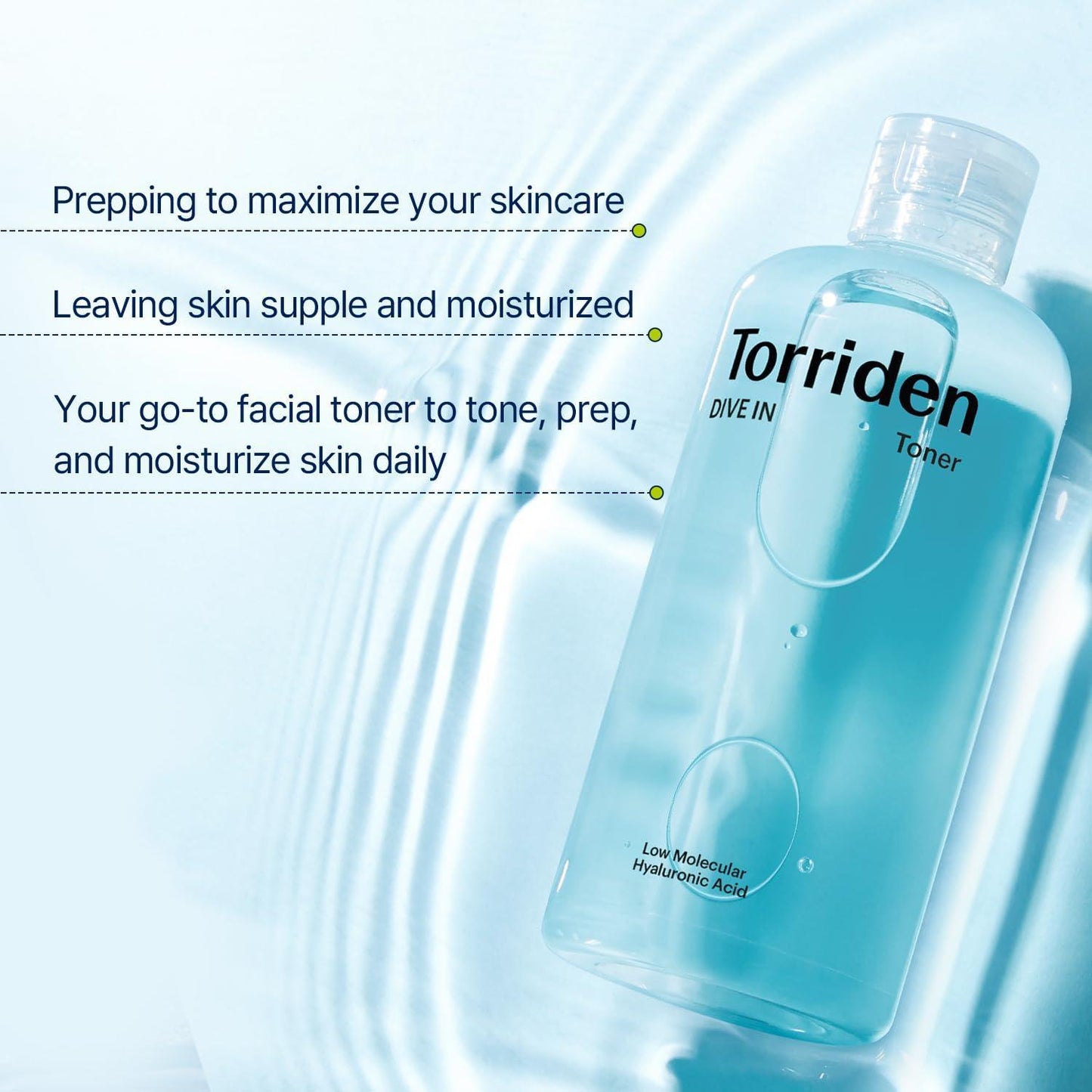 TORRIDEN - Dive In Low Molecular Hyaluronic Acid Toner - 300ml