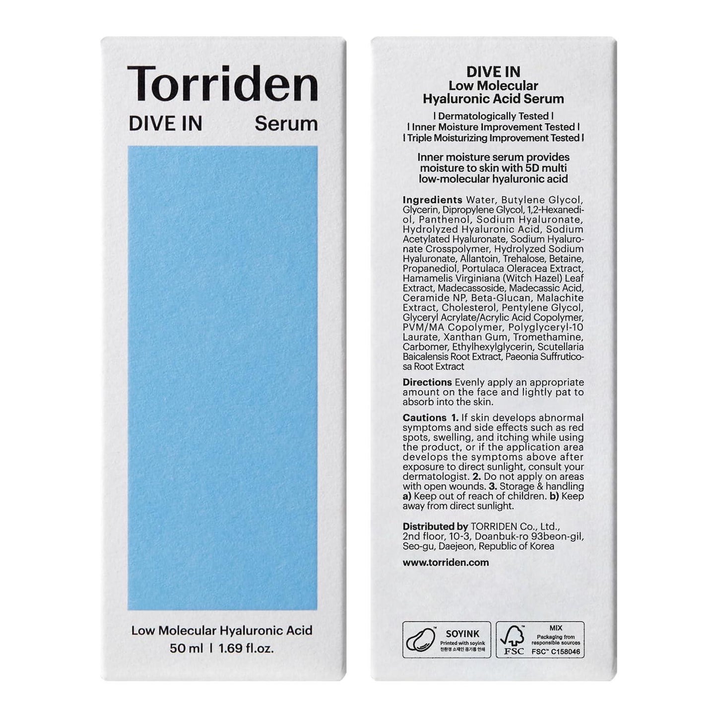 TORRIDEN - Dive In Low Molecular Hyaluronic Acid Serum - 50ml