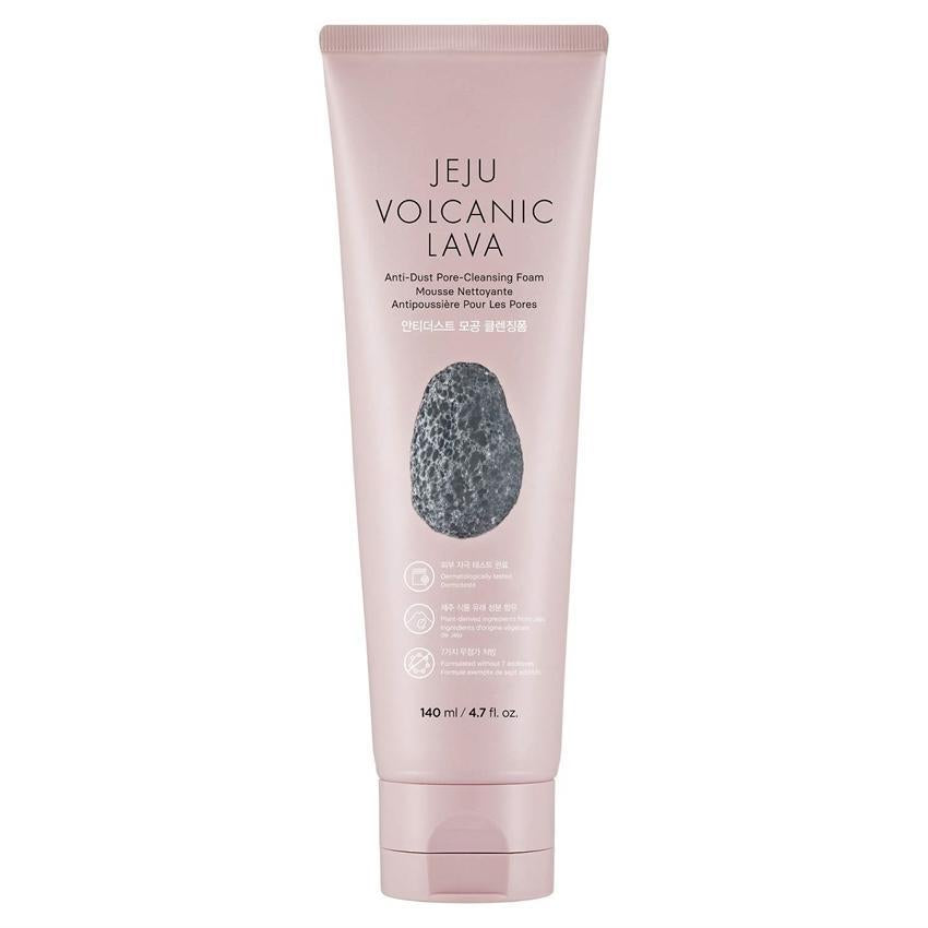 THE FACE SHOP - Jeju Volcanic Lava Anti-Dust Pore-Cleansing Foam - 140ml