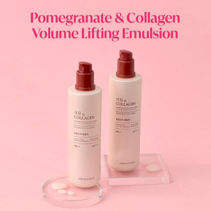THE FACE SHOP - Pomegranate And Collagen Volume Lifting Emulsion - 140ml