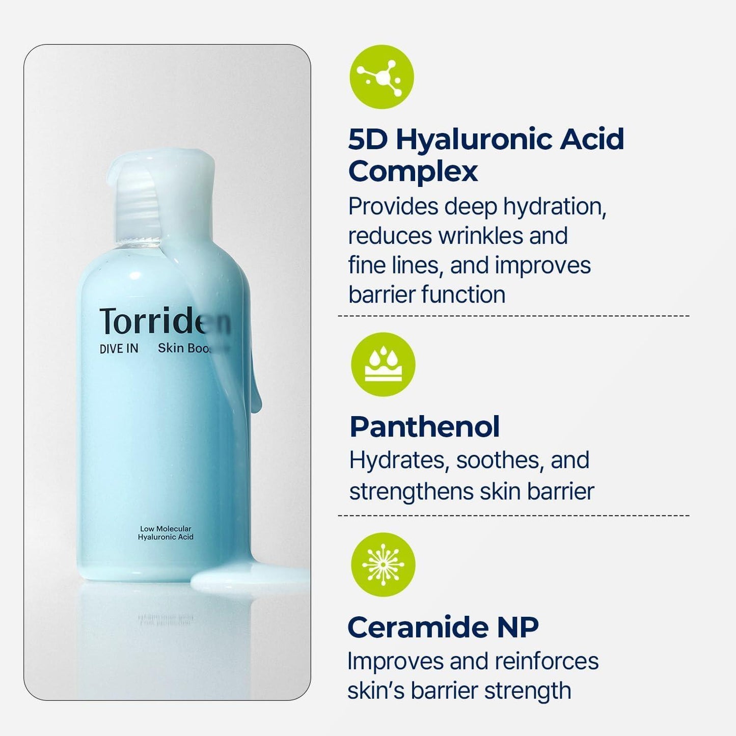 TORRIDEN - Dive In Low Molecular Hyaluronic Acid Skin Booster - 200ml