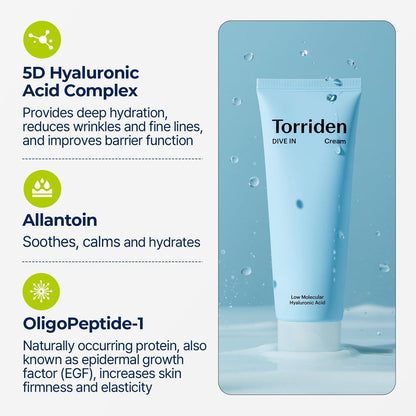 TORRIDEN - Dive In Low Molecular Hyaluronic Acid Cream - 80ml