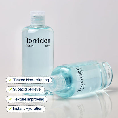 TORRIDEN - Dive In Low Molecular Hyaluronic Acid Toner - 300ml