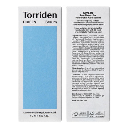 TORRIDEN - Dive In Low Molecular Hyaluronic Acid Serum - 50ml